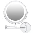 thumbnail image 1 of Espejo de maquillaje de pared OVENTE 9 con aumento de 1X/10X, 1 of 9