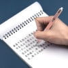 Bolígrafo negro, punta de 0,5 mm, ideal para tomar notas, bolígrafo retráctil para diario, material de oficina y escolar, capacidad de 1 ml, paquete de 6 unidades