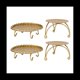 thumbnail image 1 of Candelabro Candelabros Dorados Juego de 4 Placa Decorativa de Pilar de Hierro Hecho Una Mano Pieza Central de Candelabro Fit LED Y Velas de Pedestal Soporte de Vela, 1 of 5