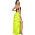thumbnail image 4 of HAPPY BAY Women's Bikini Beach Wrap Swimwear Swim Cover up Skirt Bathing suit Summer Wraps Beachwear Sarong Coverups Swimsuits for Women One Size Shamrock Green, Tie Dye, 4 of 5