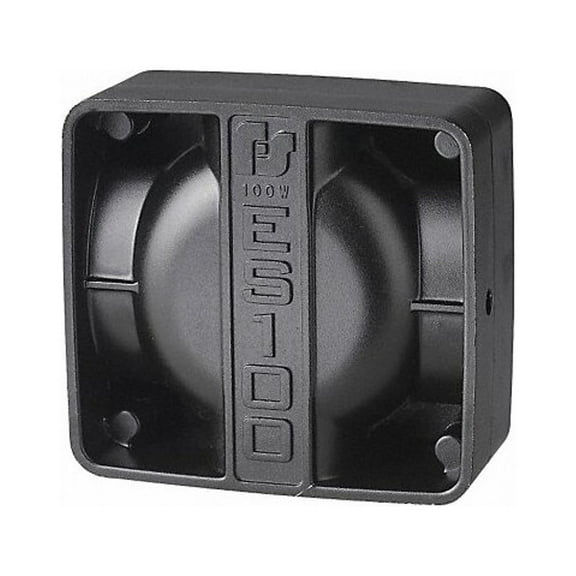 Federal Signal Vehicle Speaker,100W,Black ES100C