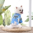 thumbnail image 3 of Ropa para perros con estampado de cocoteros de verano Ropa para mascotas estilo hawaiano 760, 3 of 6