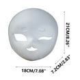 thumbnail image 4 of DwellJoy Premium PVC White Blank Masquerade Mask for Halloween Costume, Party, DIY Art Craft - Paintable Adult & Klds Party Supplies, 4 of 5