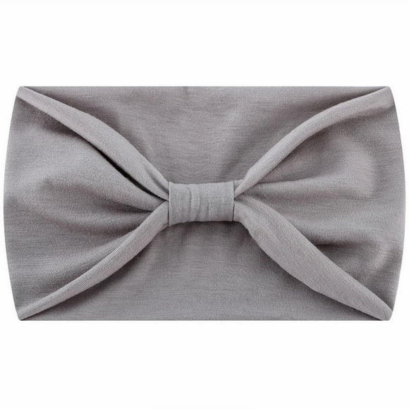 4 paquetes de diademas anchas para mujer. Pañuelo para la cabeza negro, estilo boho, turbante africano para yoga, color liso