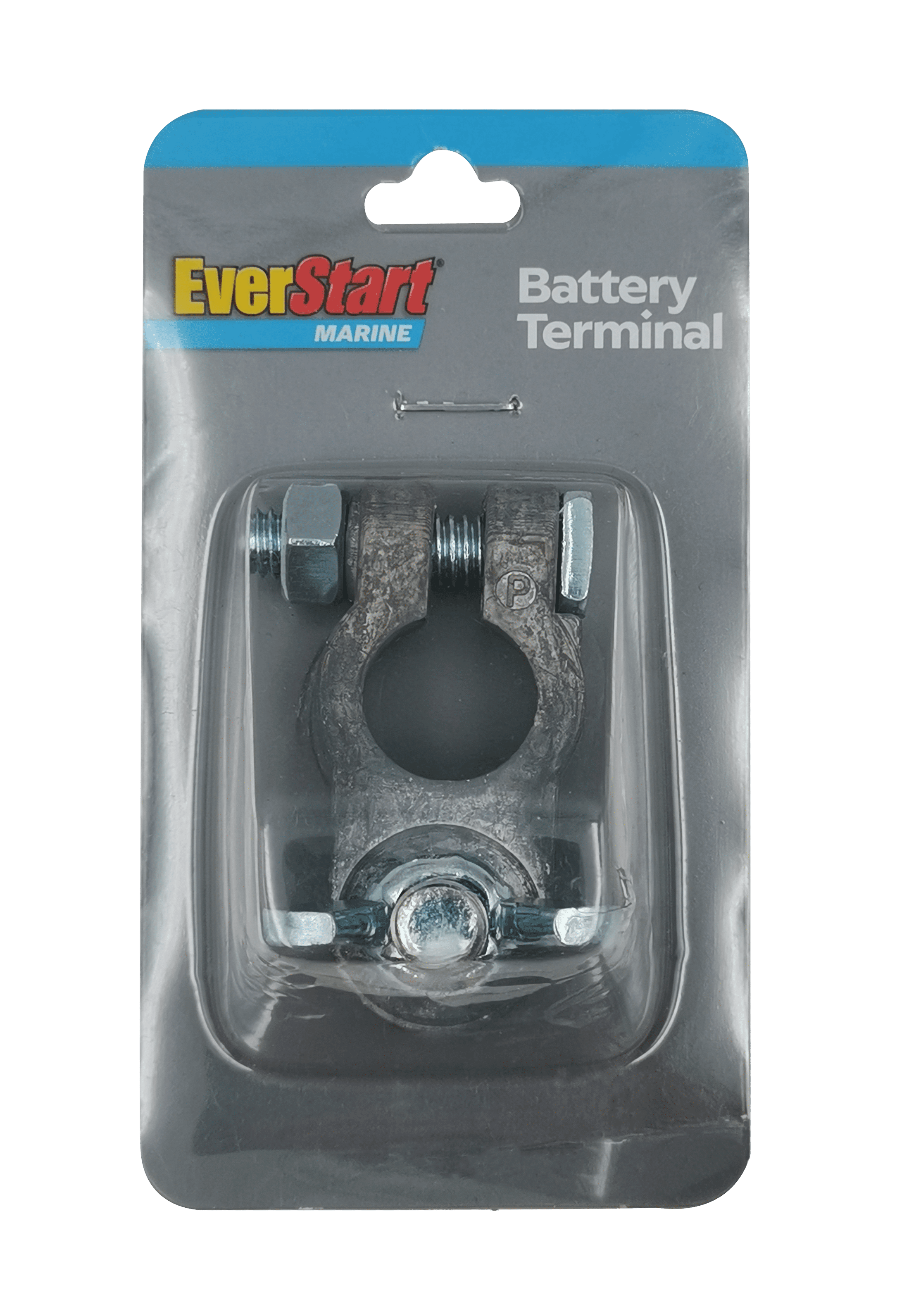Everstart 6-12V Battery Terminal, Sliver Color, Replace Marine Corroded Terminal, ES19BT010T, 1 Piece Count