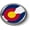 Plastic Bezel, variant on BestLicensePlateFrames Colorado State Flag 3D Domed CAR Emblem Badge Sticker Chrome Plastic Round Bezel