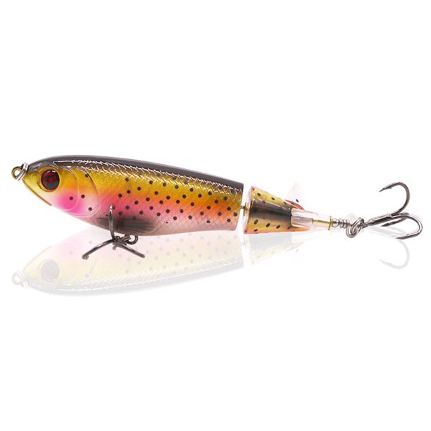 Señuelos de Pesca de 10,5 cm/17,3g, hélice, cebo duro, lápiz flotante, Wobblers giratorios