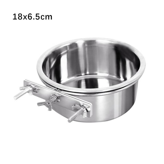 Kennel Water Bowl - Dog Bowl Clamp Holder for Cage, No Spill Crate Water Bowls for Cats Dogs Parakeet Conure Cockatiels