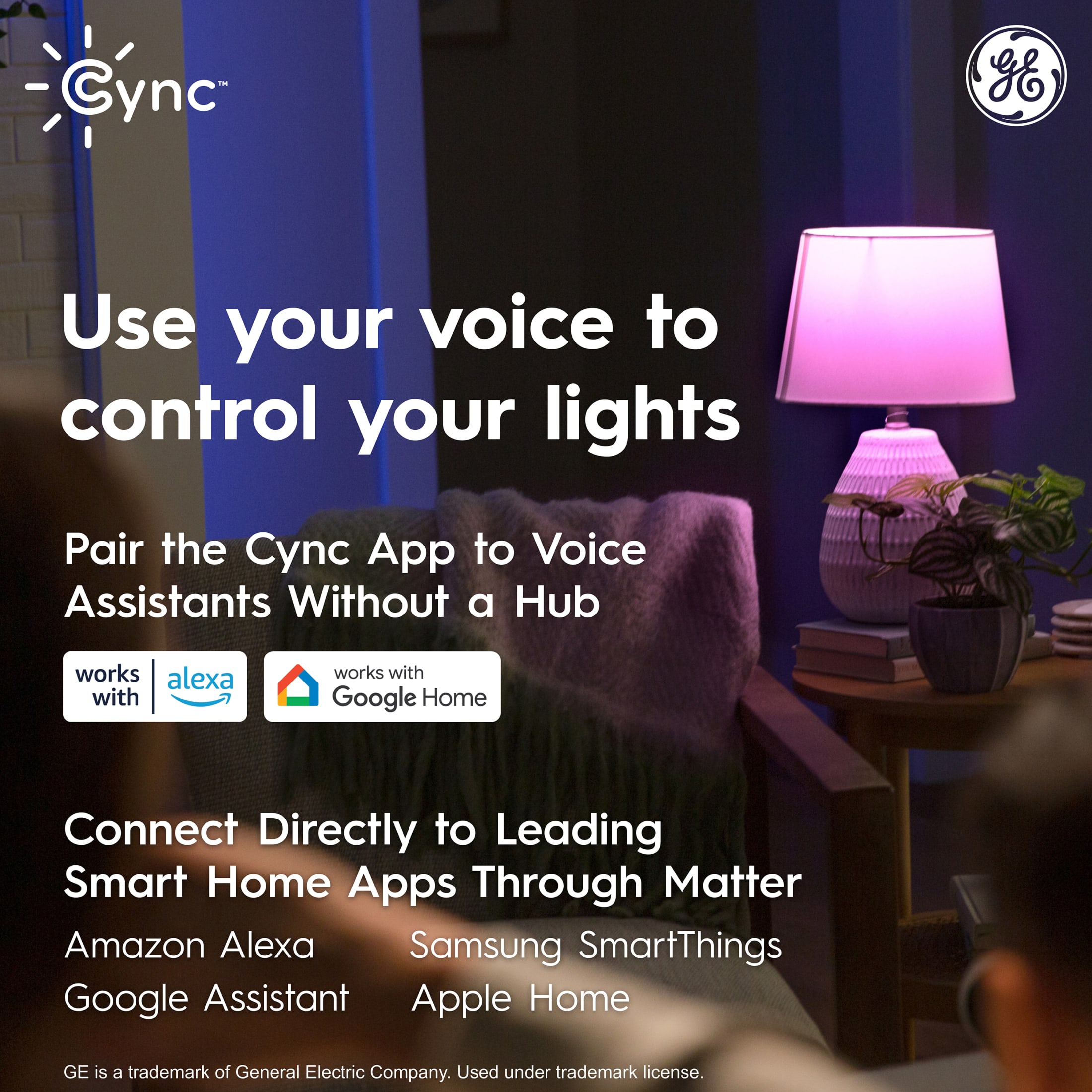GE Cync A19 Color-Changing Smart LED Bulb, 60W Equivalent photo 2