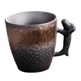 thumbnail image 4 of Tazas de café de cerámica, taza de té, taza minimalista para beber de 86ml, taza de cerámica, taza de café expreso para regalo del Día n Valentí y negro Soledad Tazas de cafe, 4 of 10