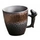 thumbnail image 4 of Tazas de café de cerámica, taza de té, taza minimalista para beber de 86ml, taza de cerámica, taza de café expreso para regalo del Día n Valentí y negro Soledad Tazas de cafe, 4 of 10