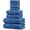 Blue, variant on General Pack of 8 Towels Set, 2 Extra Large Bath, 2 Hand, 4 Washcloths, 100% Cotton, Lighter Weight, Quicker to Dry, Super Absorbent, Perfect for Bathroom, Blue