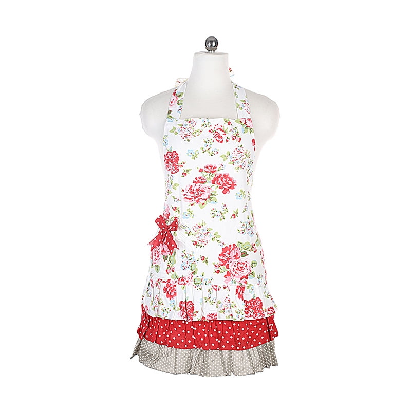 Novo Cotton Apron for Women with Pockets Adjustable Cooking Baking