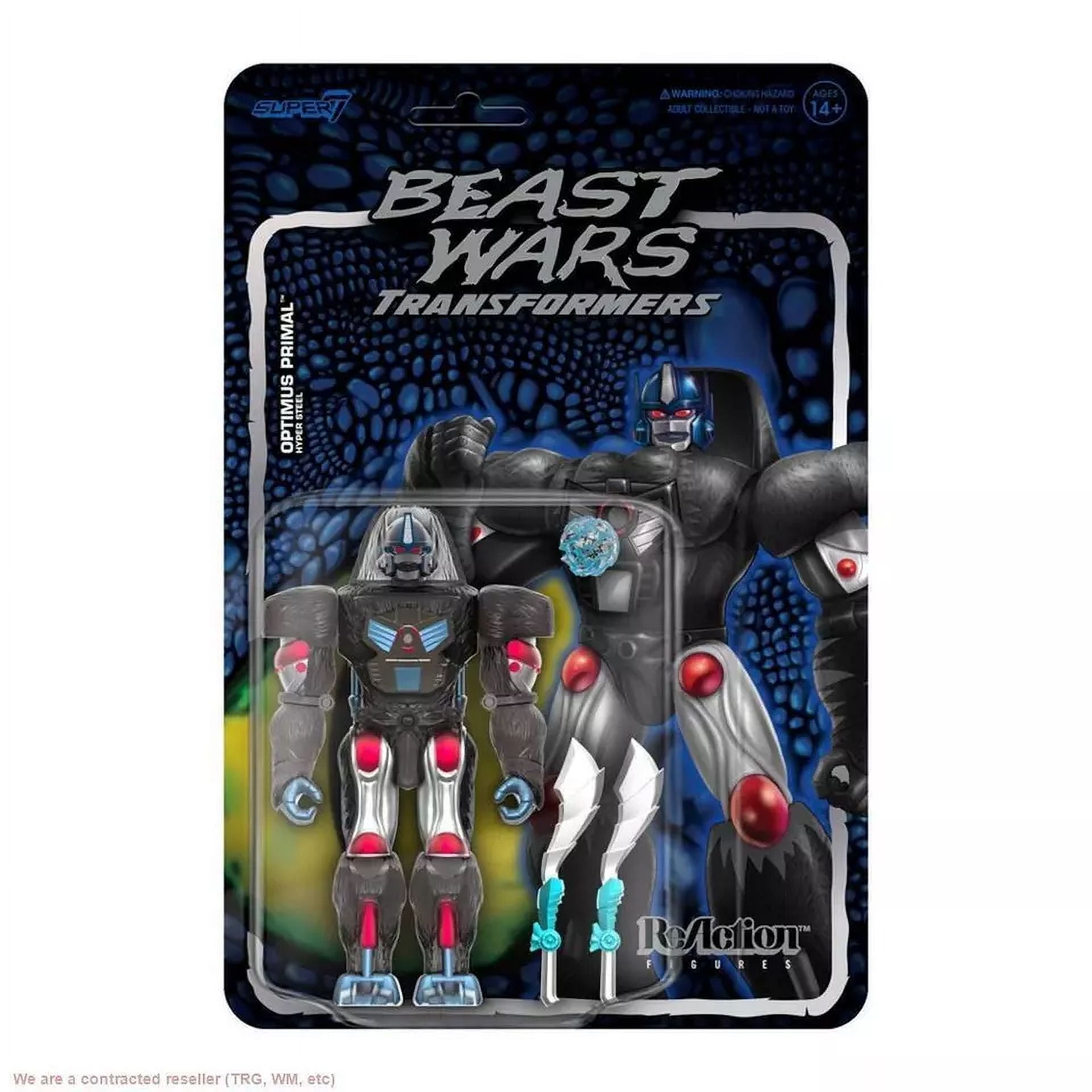 Transformers Beast Wars Optimus Primal Hyper Steel ReAction Figure