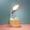 Yellow, variant on Snail Shaped USB Rechargeable LED Desk Lamp Full Panel Uniform Soft Eye Friendly Lighting 360° Bendable Hose With Built-In Stationery Storage Slot For Office Desktop Working Lighting
