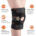 thumbnail image 4 of Knee Brace Support, Open Patella Knee Braces for Women & Men, Knee Support for Walking, Running, Workout, Hiking, Knee Stabilizer for Knee Pain, Meniscus Tears, Arthritis, MCL, ACL - 1 Pack, 4 of 4