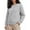 Light Grey, variant on Soft Long Sleeve Crewneck Sweatshirt for Women Lightweight Pullover Yoga Casual Side Slit Sweatshirts Fall Fashion 2025