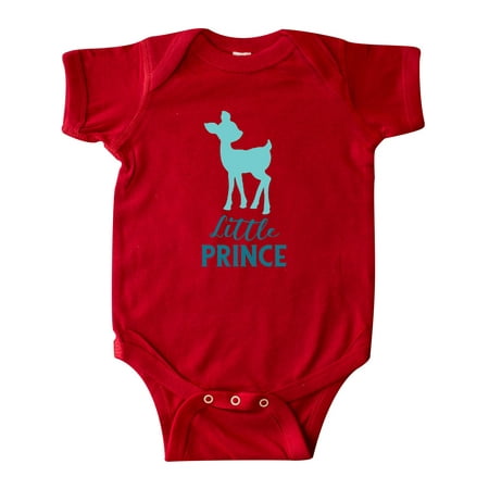 

Inktastic Little Prince Baby Deer Fawn - Blue Gift Baby Boy Bodysuit