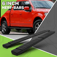 thumbnail image 2 of Magshion 2Pcs Black 6" Side Step Running Board Nerf Bar for 2015-2022 Ford F-150, 2017-2022 Ford F-250/F-350 Super Duty and Super Crew Cab Models Only, 2 of 9