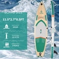 thumbnail image 2 of Inflatable Stand Up Paddle Board 11.5' Upright Paddle Board with Adjustable Aluminum Paddle, 33" Wide Stable Deck, Non-Slip Surface, for Adults & Youth, 2 of 11