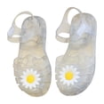 thumbnail image 5 of Staki Sandals for Girls Closed Toe Hollow Out Flat Sandals for Toddler Comfortable Lightweight Non Slip Crystal Shoes(White,12 Little Kids), 5 of 6