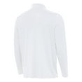 thumbnail image 3 of Men's-Antigua  White Alex Bowman Reprocess Quarter-Zip Top, 3 of 3
