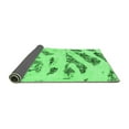 thumbnail image 2 of Ahgly Company Indoor Rectangle Abstract Emerald Green Modern Area Rugs, 2' x 4', 2 of 4