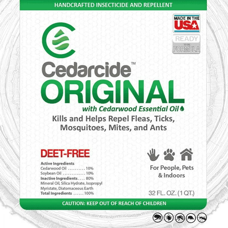 Cedarcide Original Tickshield with Lemongrass Family 4-Pack