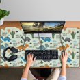 thumbnail image 4 of Long Mouse Pads for Desk,LightGreen Cartoon Dinosaurs Cactuses Desk Mats on Top Of Desks, Desk Mouse Pad Extra Large with 3mm Non-Slip Base and Stitched Edge for Gaming,Work,Home 47.3"x23.6", 4 of 5