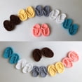 thumbnail image 4 of Otqutp Baby Girls Boys Handmade Crochet Flip Flops Sandals Toddler Girls Soft Flat Indoor Wide Shoes Lightweight Knit Soft Shoes, 4 of 5