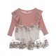 thumbnail image 1 of Gibobby Mameluco polar con estampado floral de manga larga para niñas pequeñas, monos para recién nacidos, vestido de tul, conjunto de diademas con(Rojo, 0-3 Meses), 1 of 5