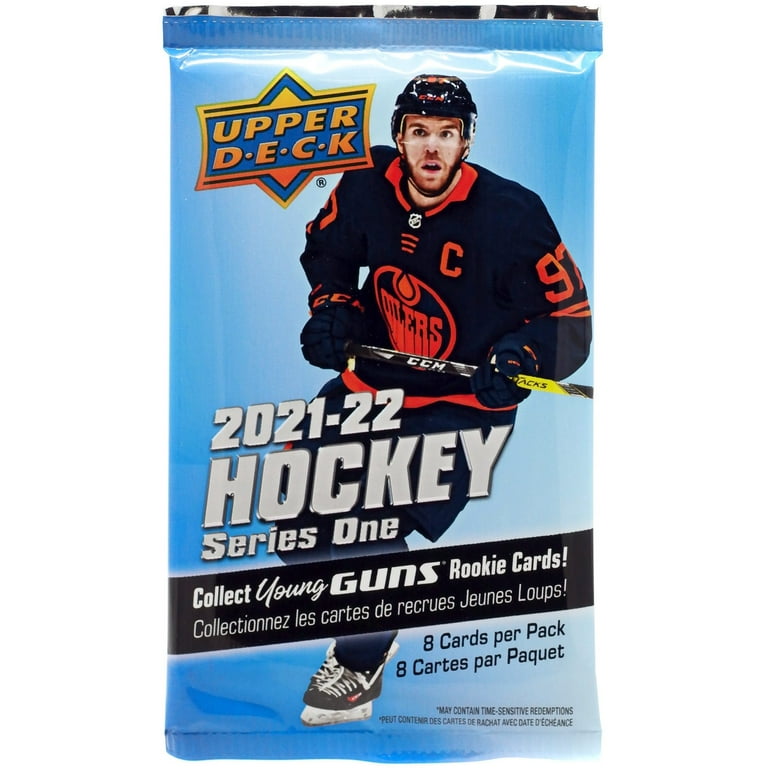 NHL Upper Deck 2021-22 Series One Hockey Trading Card Retail Pack (8 Cards)