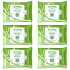 (6 Pack) Simple Facial Wipes, Exfoliating 25 count