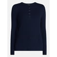 thumbnail image 6 of Scenario Women's Henley Shirt with Long Sleeves, Sizes XS-XXXL, 6 of 6