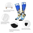 thumbnail image 4 of Saiise Bluey Funny Socks Men Women Boys Kids Adults Novelty Graphic Crew Tube Socks Crazy Design Casual Dress Socks for Sports,Running,Travel, 4 of 7