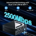 thumbnail image 4 of Thdeukoty AI Mini PC, Intel Ultra 7 155H(16C/22T),64GB DDR5 2TB M.2 NVMe SSD, Mini Computer with WiFi 7 BT5.4/Dual 2.5G LAN/USB 4.0/HDMI/DP/8K/Windows 11 Pro, Desktop Computer, 4 of 7