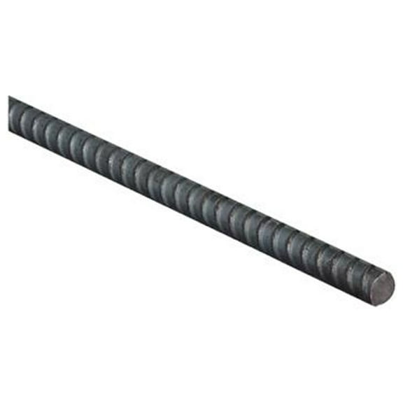 Stanley 346965 Weldable Rebar, 1/2 in, NO 4, 4 ft OAL, Steel