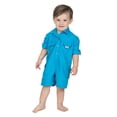 thumbnail image 2 of BullRed Baby Vented One Piece Fishing Shortall Romper w/ Snap Closure (6 Solid Colors), 2 of 2