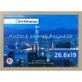 thumbnail image 3 of ArtToFrames 26.6x19 Inch - 68x48 CM Brown Puzzle Frame for 1000 piece Puzzles.1.25 Inch Custom MDF Puzzle Frames, Natural Oak - Comes with Economy Acrylic, 3 of 6