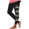 thumbnail image 3 of AherBiu Yoga Leggings for Women High Waisted Easter Printed Slim Athletic Workout Bottom Legging Pants, 3 of 5