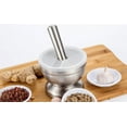 thumbnail image 5 of Mortar And Pestle Sets, Stainless Steel Spice Grinder With Translucent Lid For Measuring Strikes, Non-Slip Base Ensures Secure Grinding Experience, 5 of 7