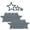 B, variant on Rubber Bathroom Wall Sticker in Star Design - Anti- and Waterproof - Easy to Apply on Smooth Surfaces - Adds Modern Touch to Bathrooms - B