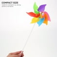 thumbnail image 4 of Shisuyan 10Pcs Colorful Lawn Garden Windmills Outdoor Windmill Decors Desk Windmill Adornments, 4 of 9