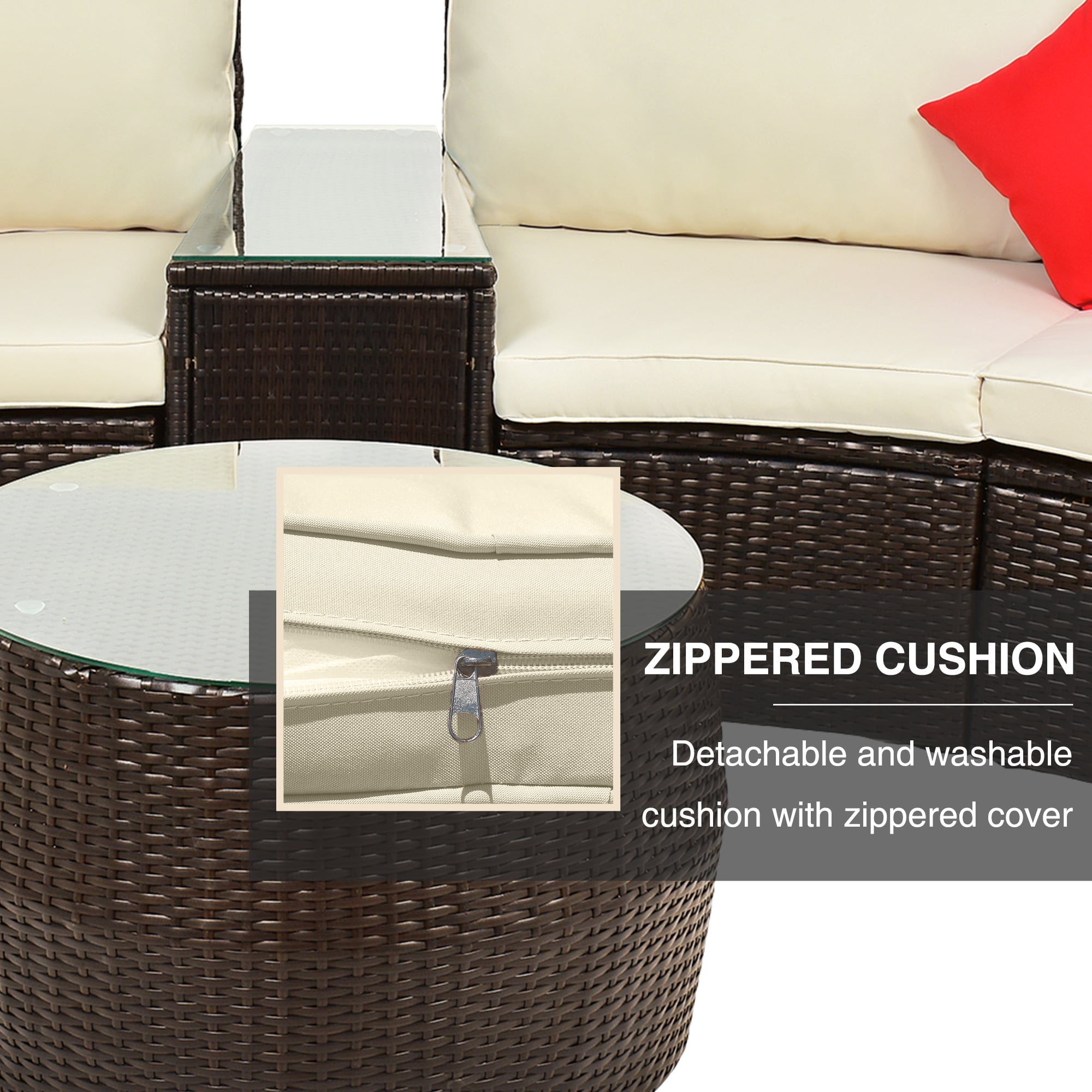 Buy 4Piece Outdoor Patio Furniture Sets, Modern Wicker Patio