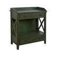 thumbnail image 1 of Home Fare X Side Panel Green Accent Chest, 1 of 3