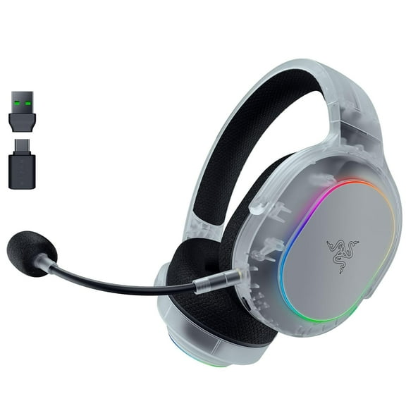 Razer Barracuda X Chroma Wireless Gaming Headset: 2.4GHz Bluetooth - Lightweight - RGB - 40mm Drivers - Cardioid Mic - 70 Hr Battery Phantom White
