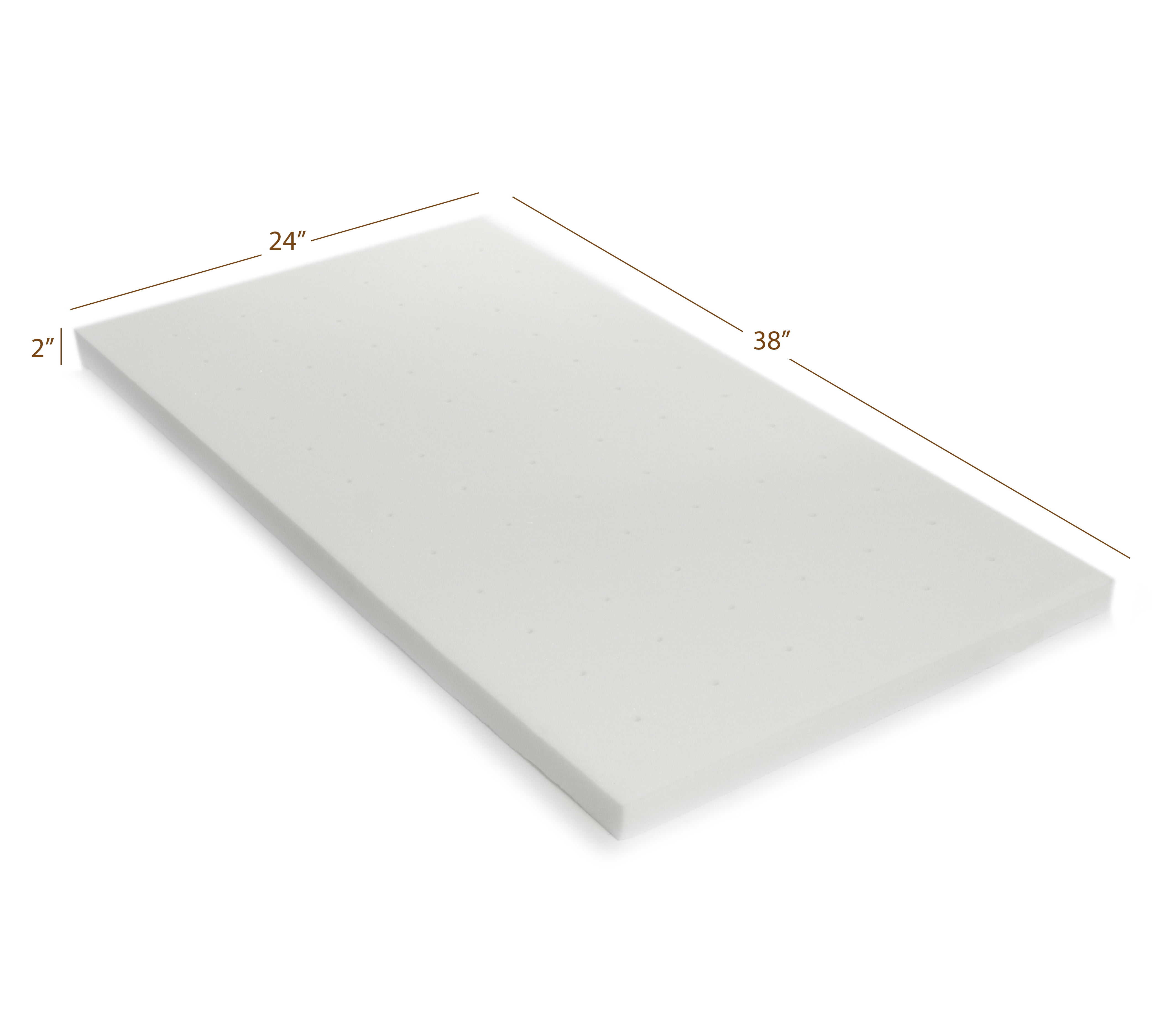 milliard memory foam crib mattress topper
