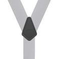 thumbnail image 3 of Suspender Store 2 Inch Wide Trigger Snap Suspenders - LIGHT GREY 48" for 5'9" to 6'2" tall, 3 of 4