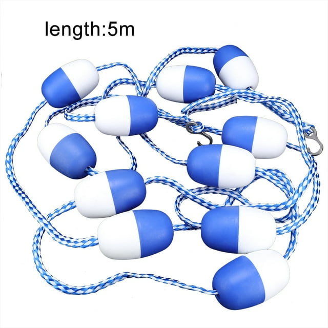 Swimming Pool Lane Line Swimming Pool Lane Line Nylon, Abs 5M Swimming Pool Divider Rope Floating Rope Lane Line Pool Equipment 11 Balls
