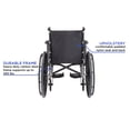 thumbnail image 4 of Silla de ruedas Invacare Tracer SX5 para adultos | Plegable para uso diario | Asiento de 40 cm | Reposabrazos de escritorio, 4 of 5